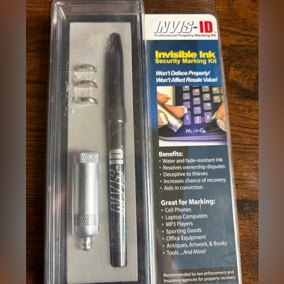 Invis-ID Invisible Ink Marking Kit - Black - Picture 2 of 2